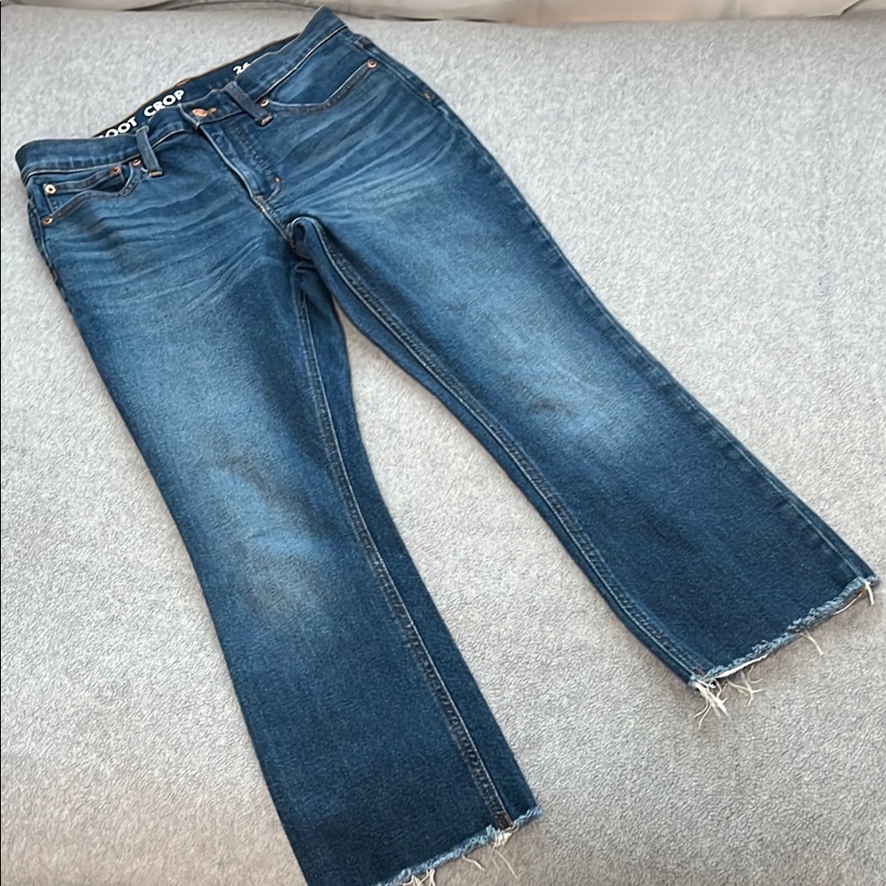 Womens J. Crew Demi Boot Jeans Size 26 Crop Preppy